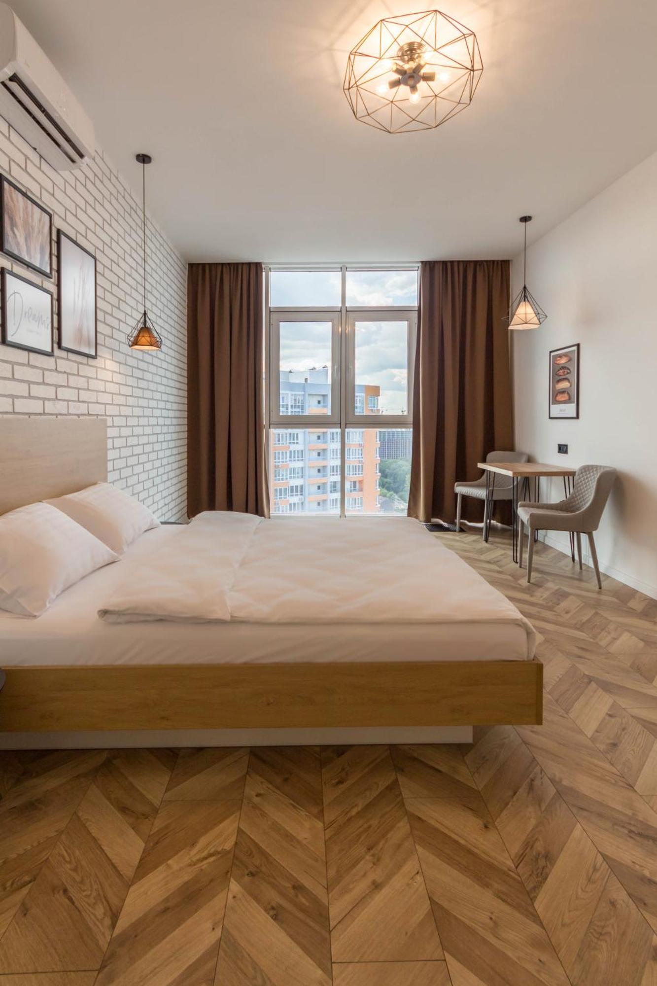 Design Apartments With Panoramic View Kiev Buitenkant foto