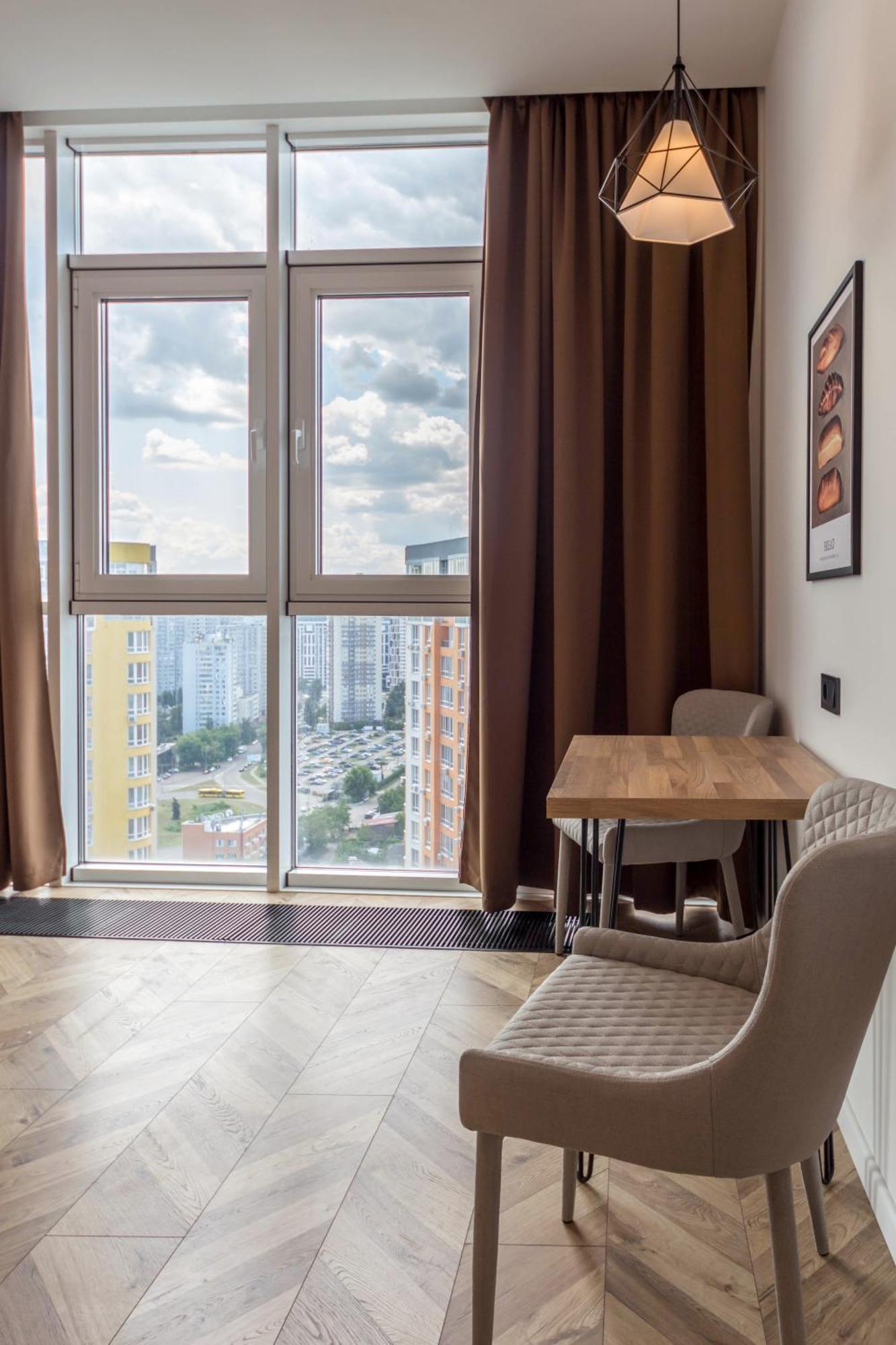 Design Apartments With Panoramic View Kiev Buitenkant foto