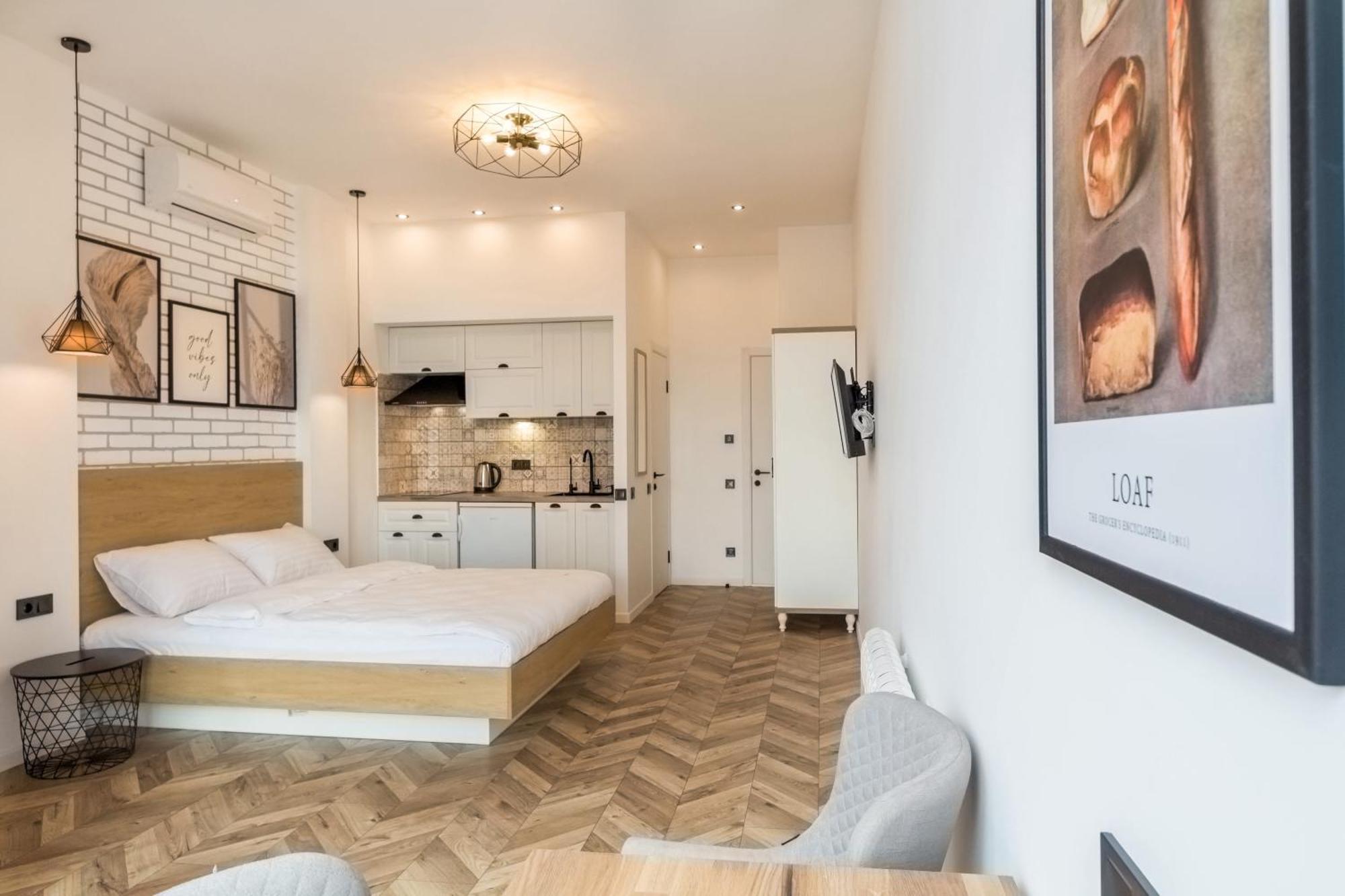 Design Apartments With Panoramic View Kiev Buitenkant foto